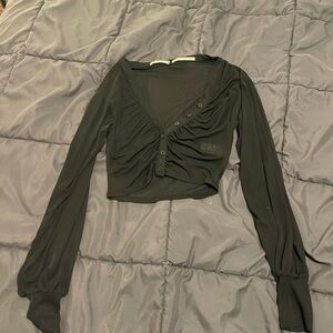 Sheer Black Women's Top